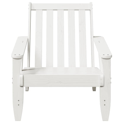 Adirondack hagestol hvit 75x77x77 cm heltre furu