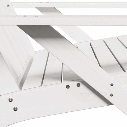 Adirondack hagestol hvit 75x77x77 cm heltre furu