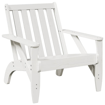 Adirondack hagestoler 2 stk hvit 75x77x77 cm heltre furu