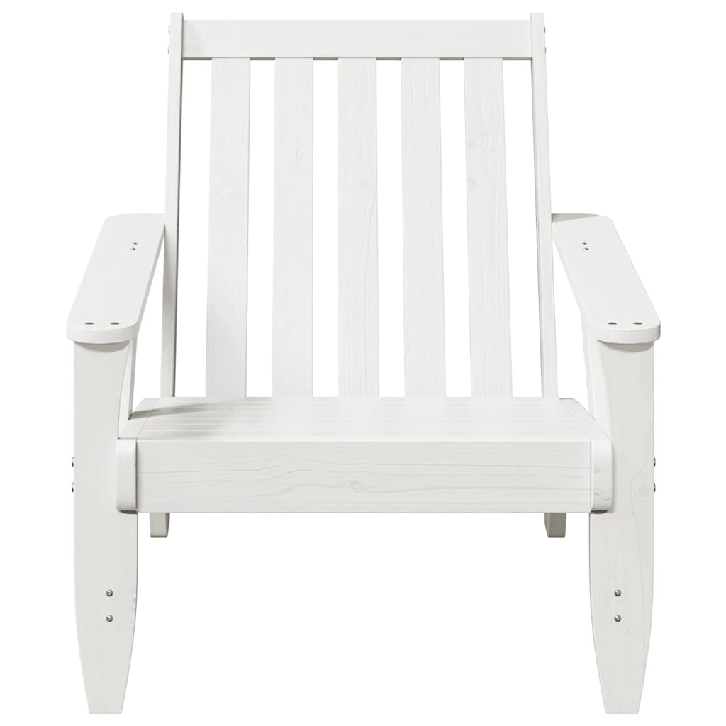 Adirondack hagestoler 2 stk hvit 75x77x77 cm heltre furu