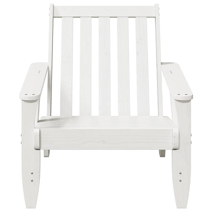 Adirondack hagestoler 2 stk hvit 75x77x77 cm heltre furu