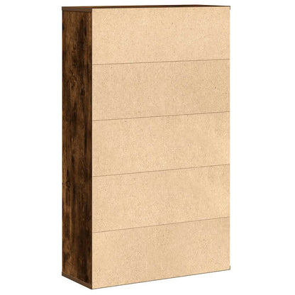 Bokhylle røkt eik 60x24x101,5 cm konstruert tre