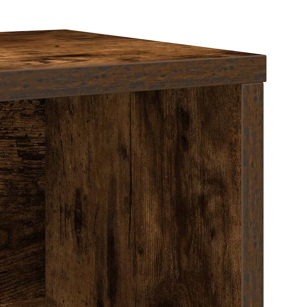 Bokhylle røkt eik 60x24x101,5 cm konstruert tre