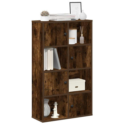 Bokhylle røkt eik 60x24x101,5 cm konstruert tre