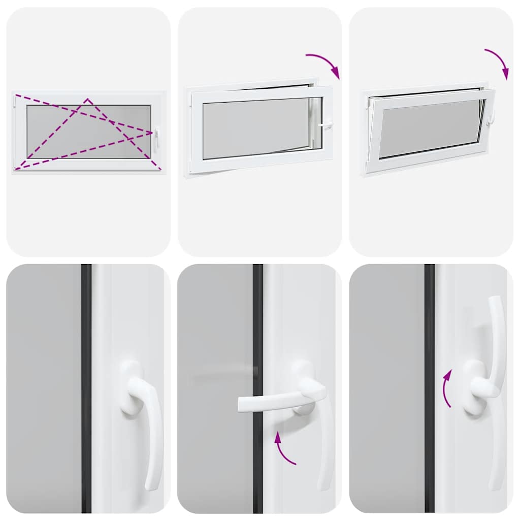 Kjellervindu RISOR 110x60 cm Tilt&Turn DIN venstre hvit