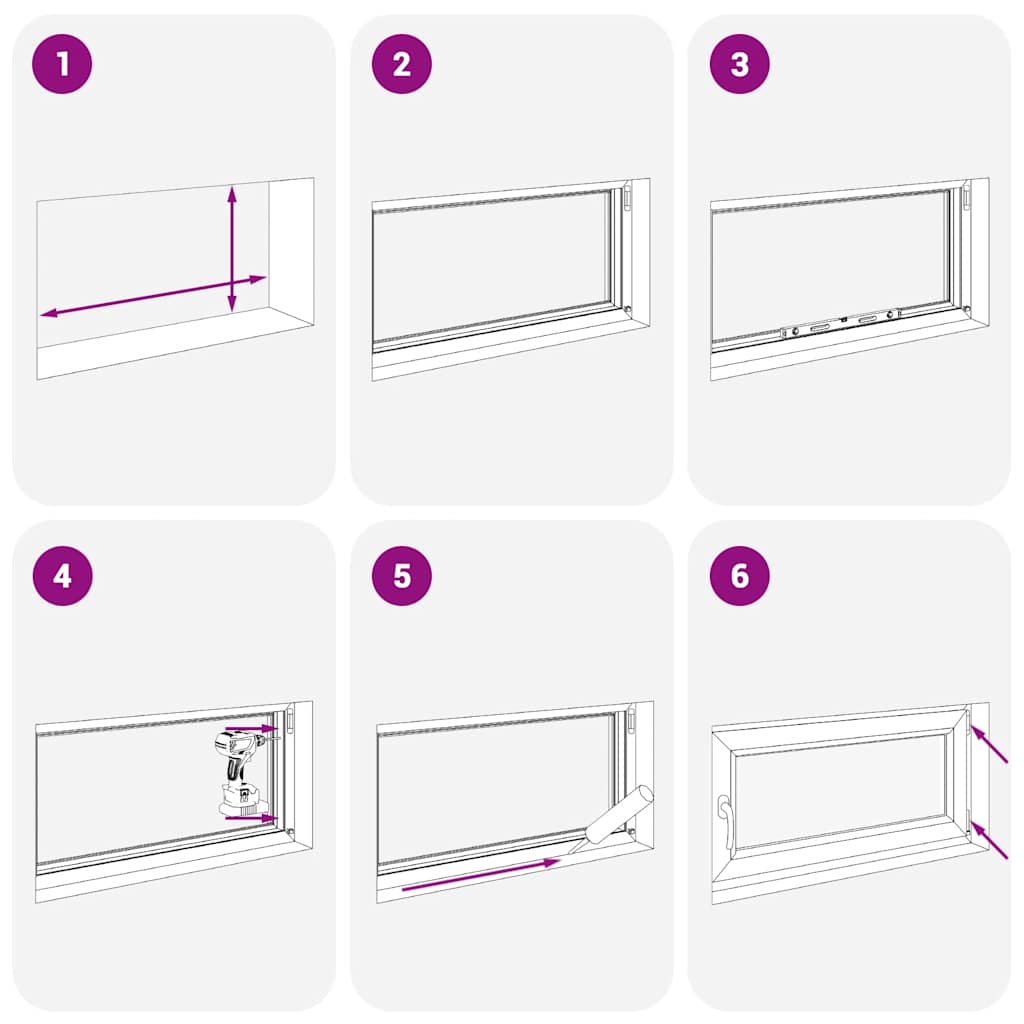 Kjellervindu RISOR 110x60 cm Tilt&Turn DIN venstre hvit