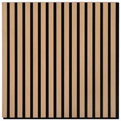 akustiske veggpaneler 2 stk lamell 60,5x60 cm eikefiner