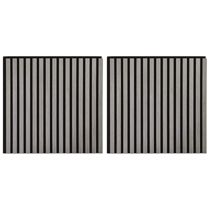akustiske veggpaneler 2 stk lamell 60,5x60 cm eikefiner