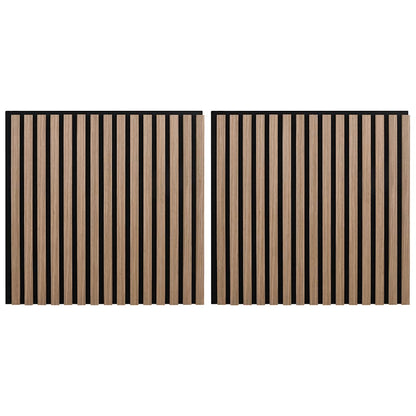 akustiske veggpaneler 2 stk lamell 60,5x60 cm eikefiner