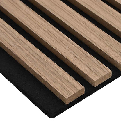 akustiske veggpaneler 2 stk lamell 60,5x60 cm eikefiner