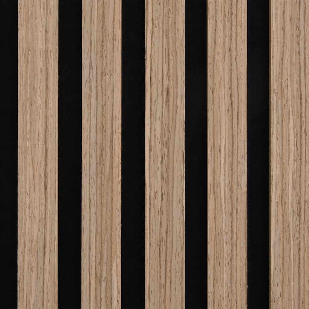 akustiske veggpaneler 2 stk lamell 60,5x60 cm eikefiner