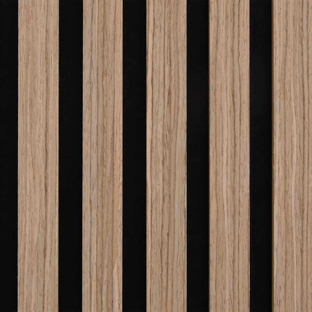 akustiske veggpaneler 8 stk lamell 60,5x60 cm eikefiner