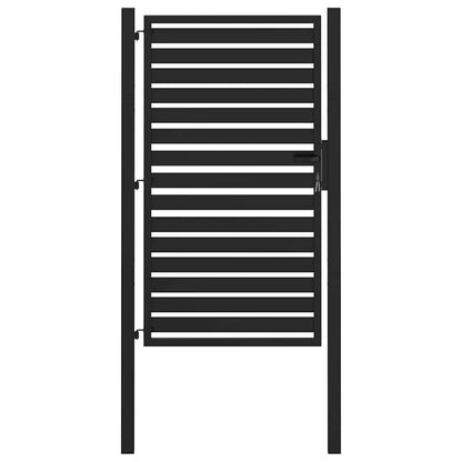 Hageport låsbar svart 100x150 cm aluminium