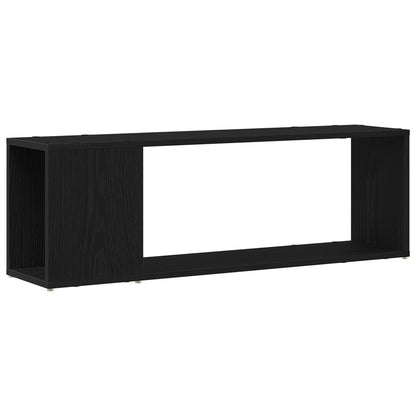 Bokhylle, svart eik, 100x24x32 cm, konstruert tre