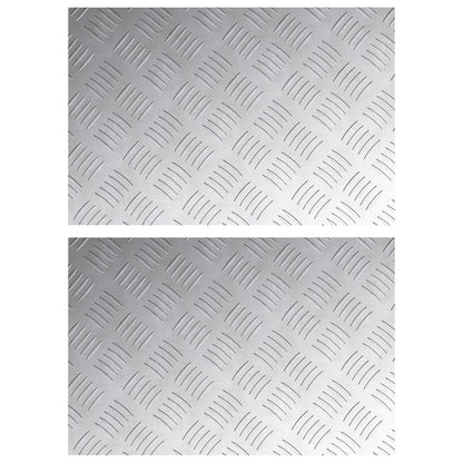 Sjekkplater i aluminium 2 stk Antiskli 60x40 cm