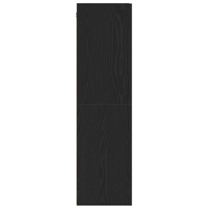 TV-benk Svart Eik 30,5x30x110 cm Konstruert Tre