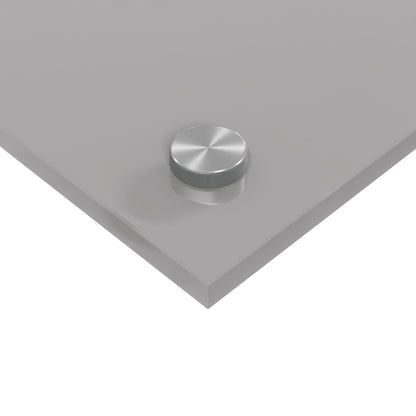 Kjøkkenplater Lys Grå 80x50x0,6 cm Herdet Glass