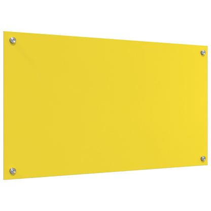 Kjøkken Bakplate Gul 90x50x0,6 cm Herdet Glass