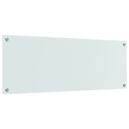 Kjøkkenplater Hvit 110x40x0,6 cm Herdet Glass