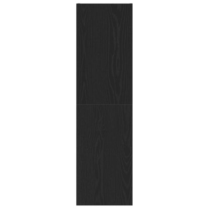 TV-benk Svart Eik 30,5x30x110 cm Konstruert Tre