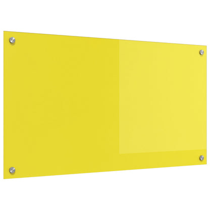 Kjøkken Bakplate Gul 90x50x0,6 cm Herdet Glass