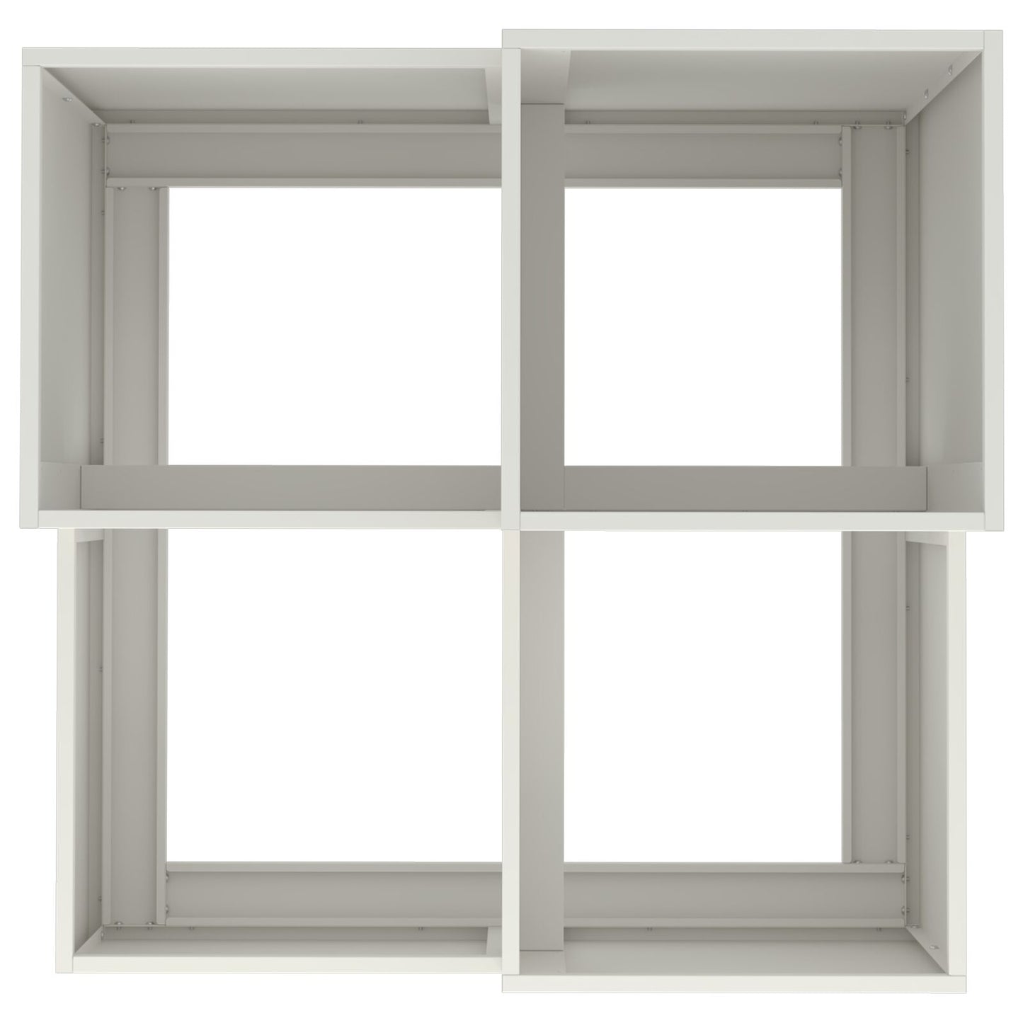 Hagekasse 100x100x60 cm Hvit Stål