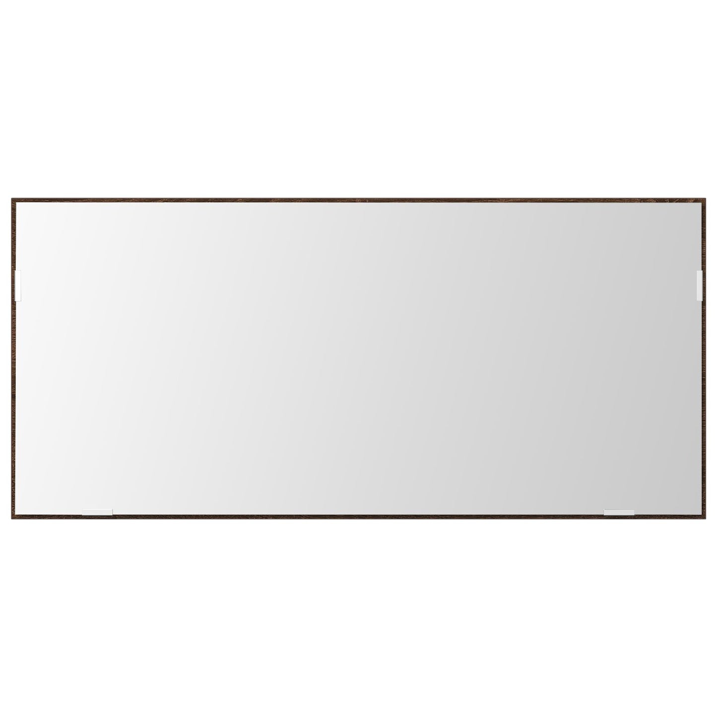 Baderom Speilskap med LED Lys Brun Eik 80x37 cm