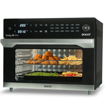 Airfryer+ovn+dehydrator og grill -Sunn cook pro-