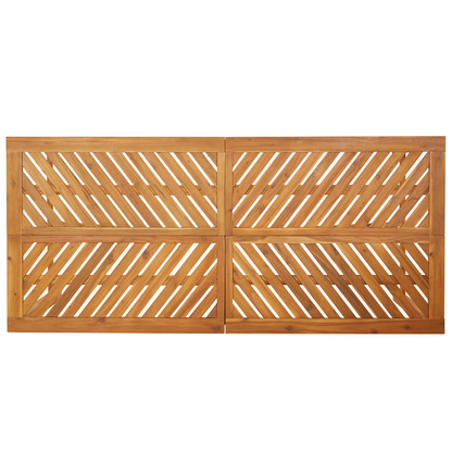 5 Delt Hage Spisegruppe i Massivt Akasietre