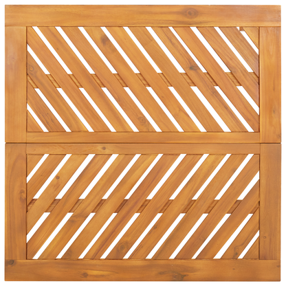 5-delt Hage Spisebordsett Massivt Tre Akasia