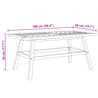 4-delt hage lounge-sett Solid tre akasietre