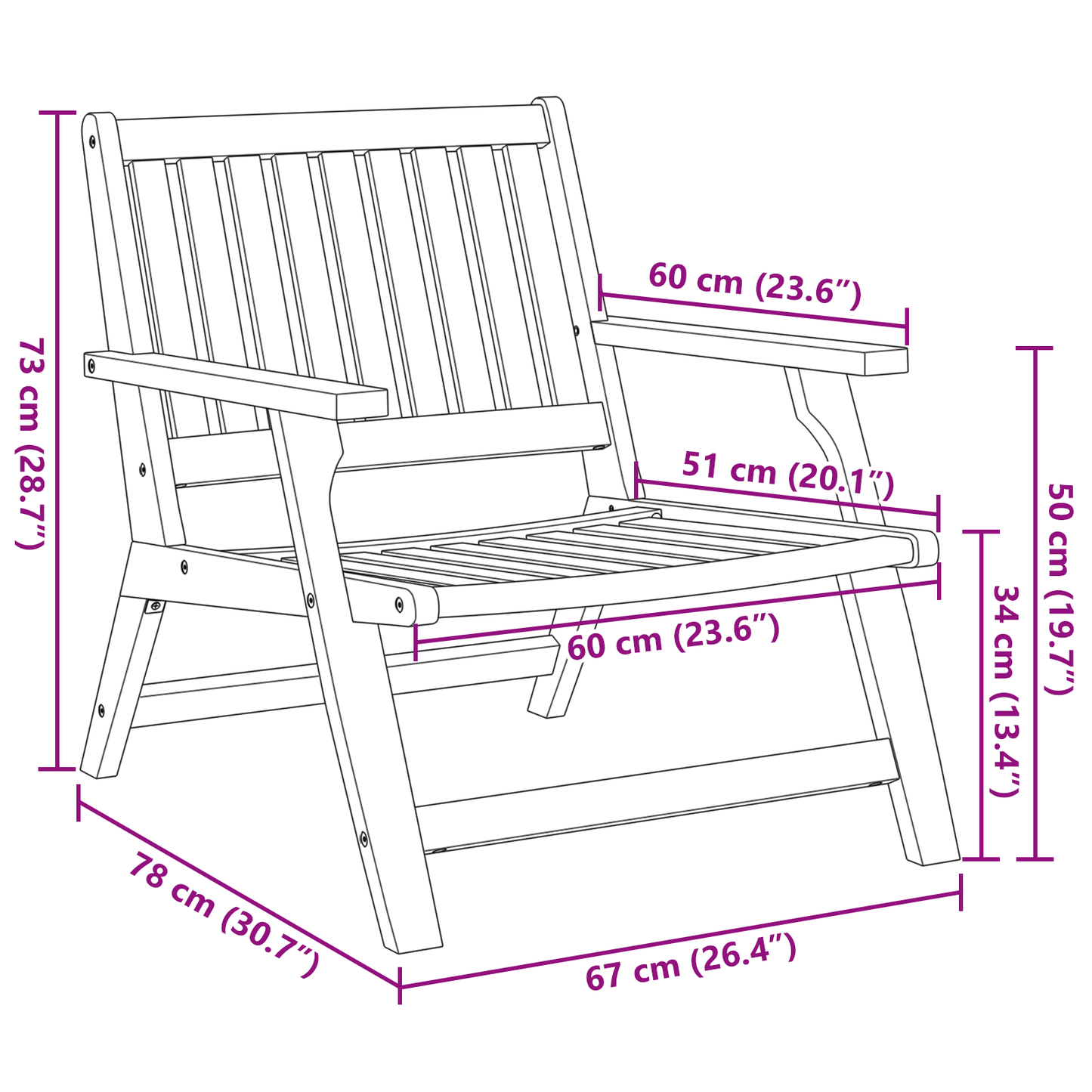Hagemøbler med Bord 5 deler Massivt Tre Akasietre