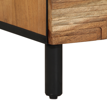 3-delt Sideboard Brun 60x33x75 cm Massivt Tre Akasietre