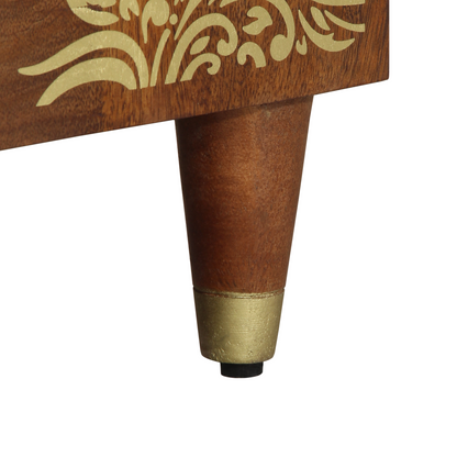 3 Delers Badmøbelsett Solid Grovt Tre Mango