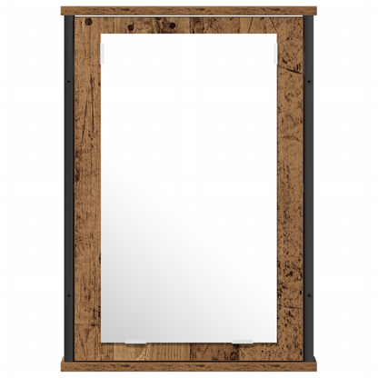 2-delt Baderomsmøbelsett Gammelt Tre Laminert Tre