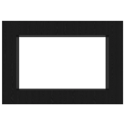 12 Delt TV Benk Set Veggmontert Svart Eik Konstruksjonstre