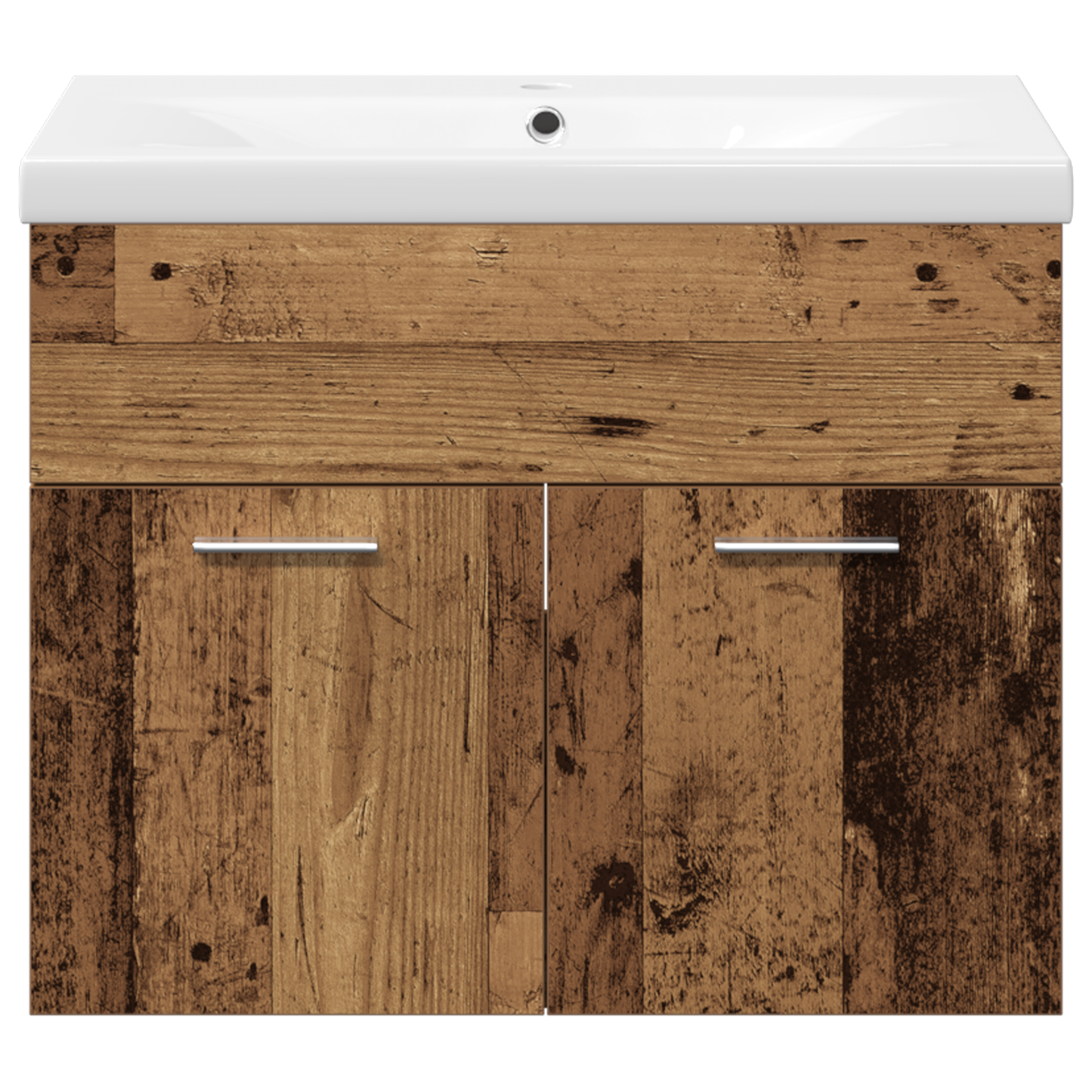 3-delt Baderomsmøbelsett Gammelt Tre Konstruert Tre