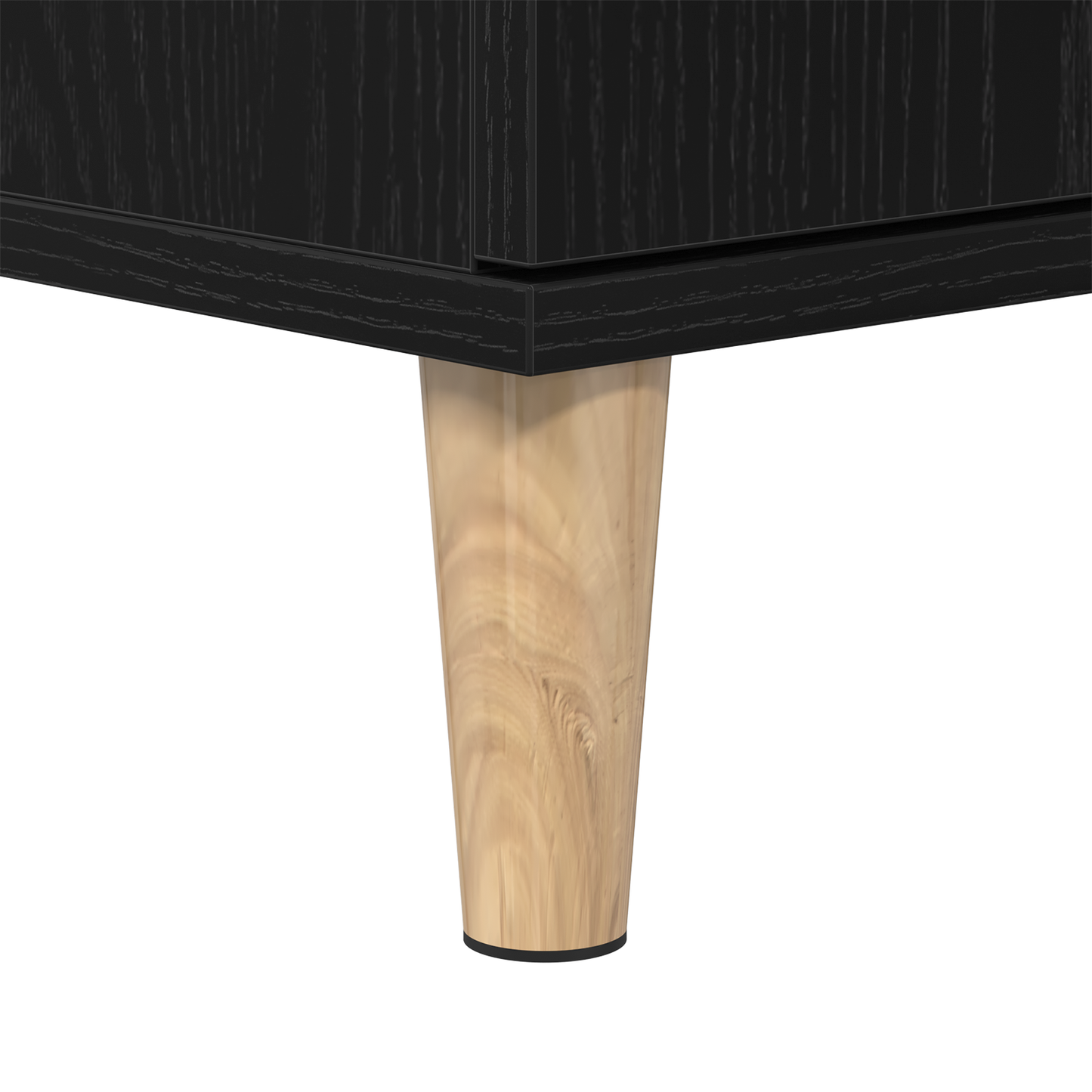 3-delt baderomsskapsett Sort eik Konstruert tre