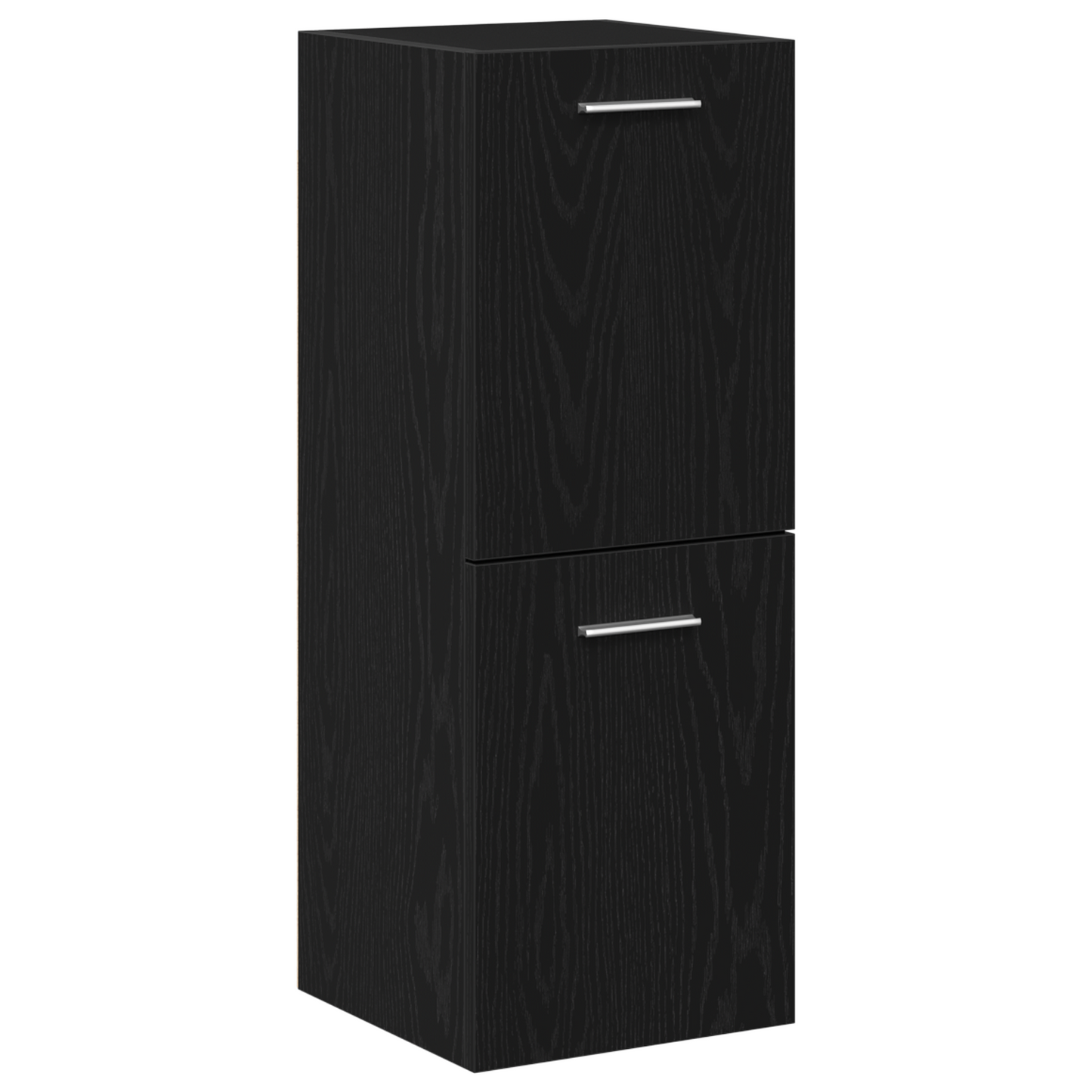 3-delt baderomsmøbelsett i svart eik MDF