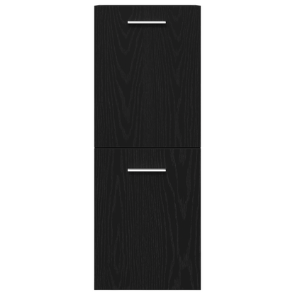 3-delt baderomsmøbelsett i svart eik MDF