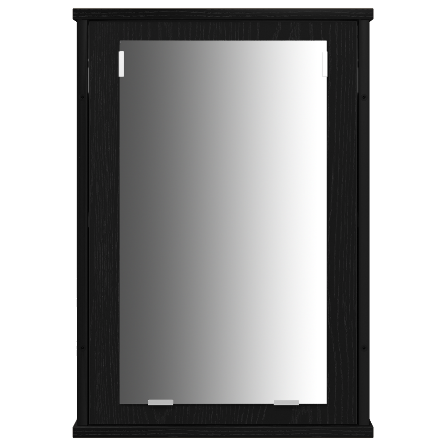 4-delt baderomsmøbelsett i svart eik - Solid tre