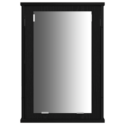 4-delt baderomsmøbelsett i svart eik - Solid tre