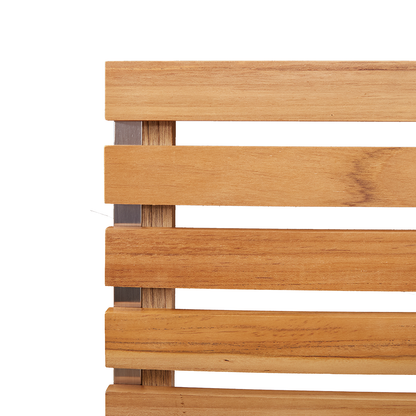 9-delt hagespisesett i solid teak