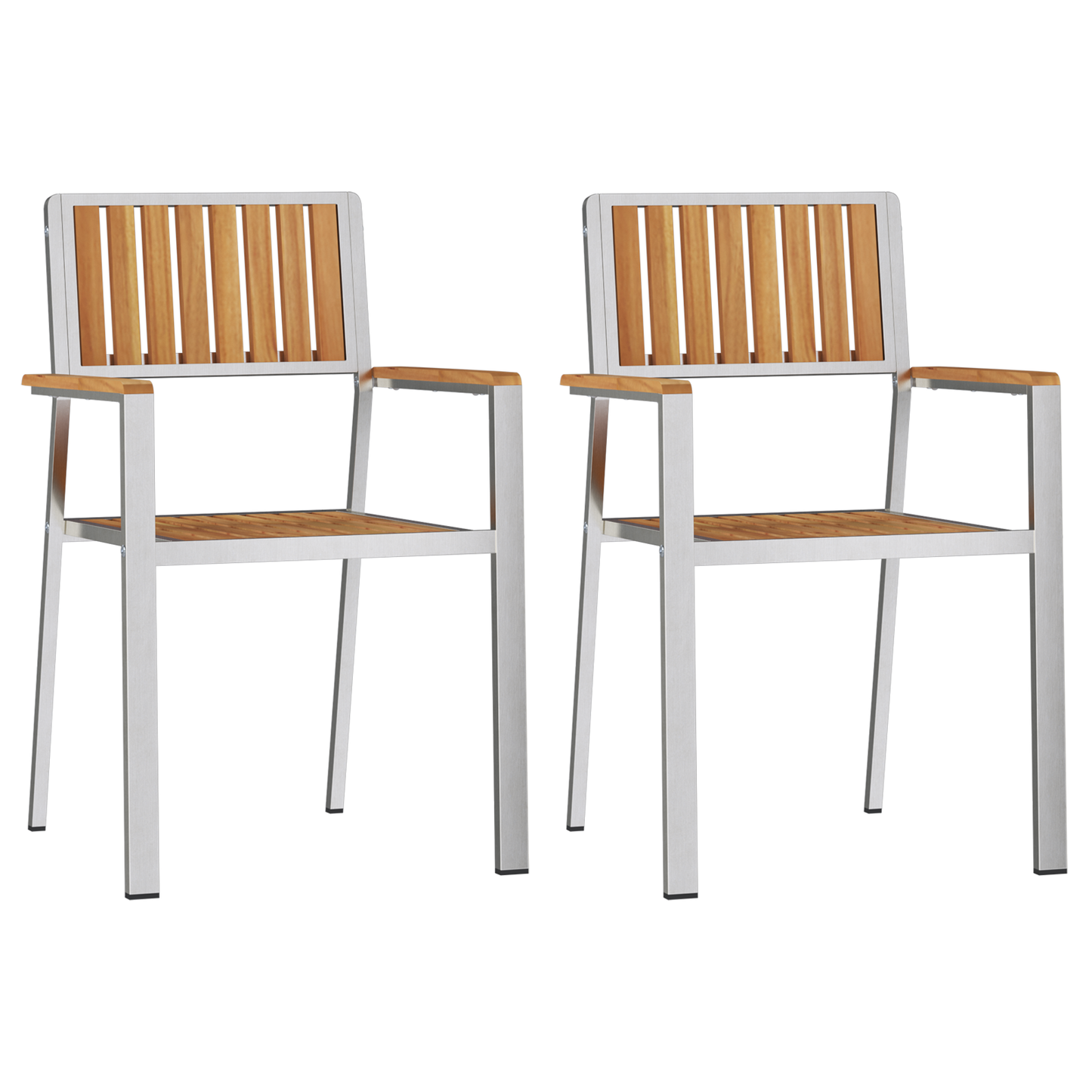 3-delt hage spisegruppe solid teaktre