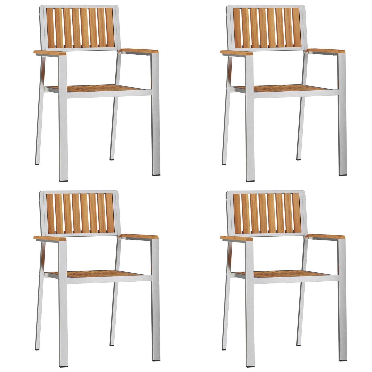 5 delt hage spisebordsett solid teak