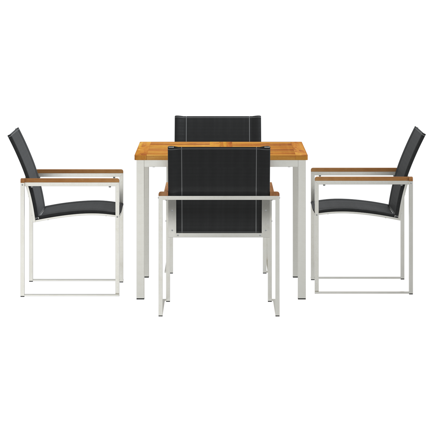 5-delt Hage Spisegruppe Massivt Akasietre