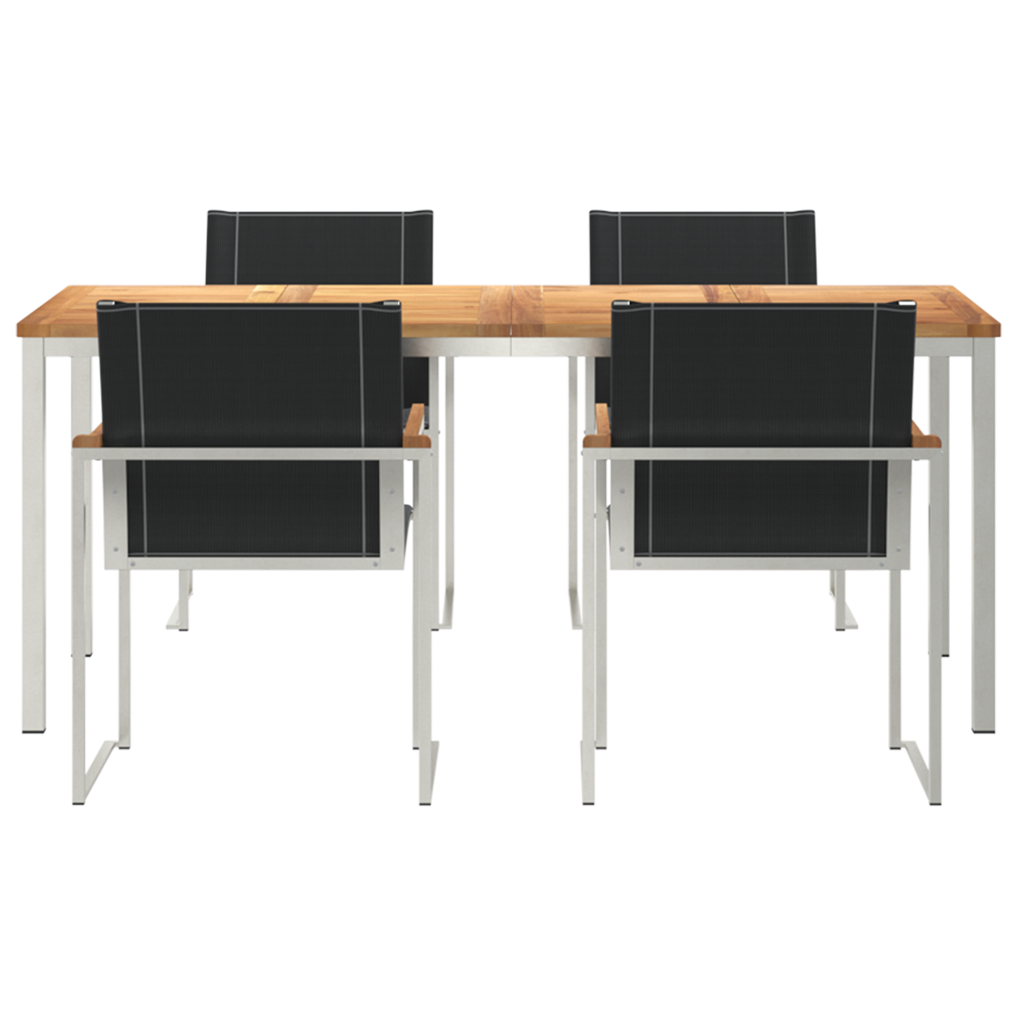 5-delt Hage spisesett Solid Akasietre