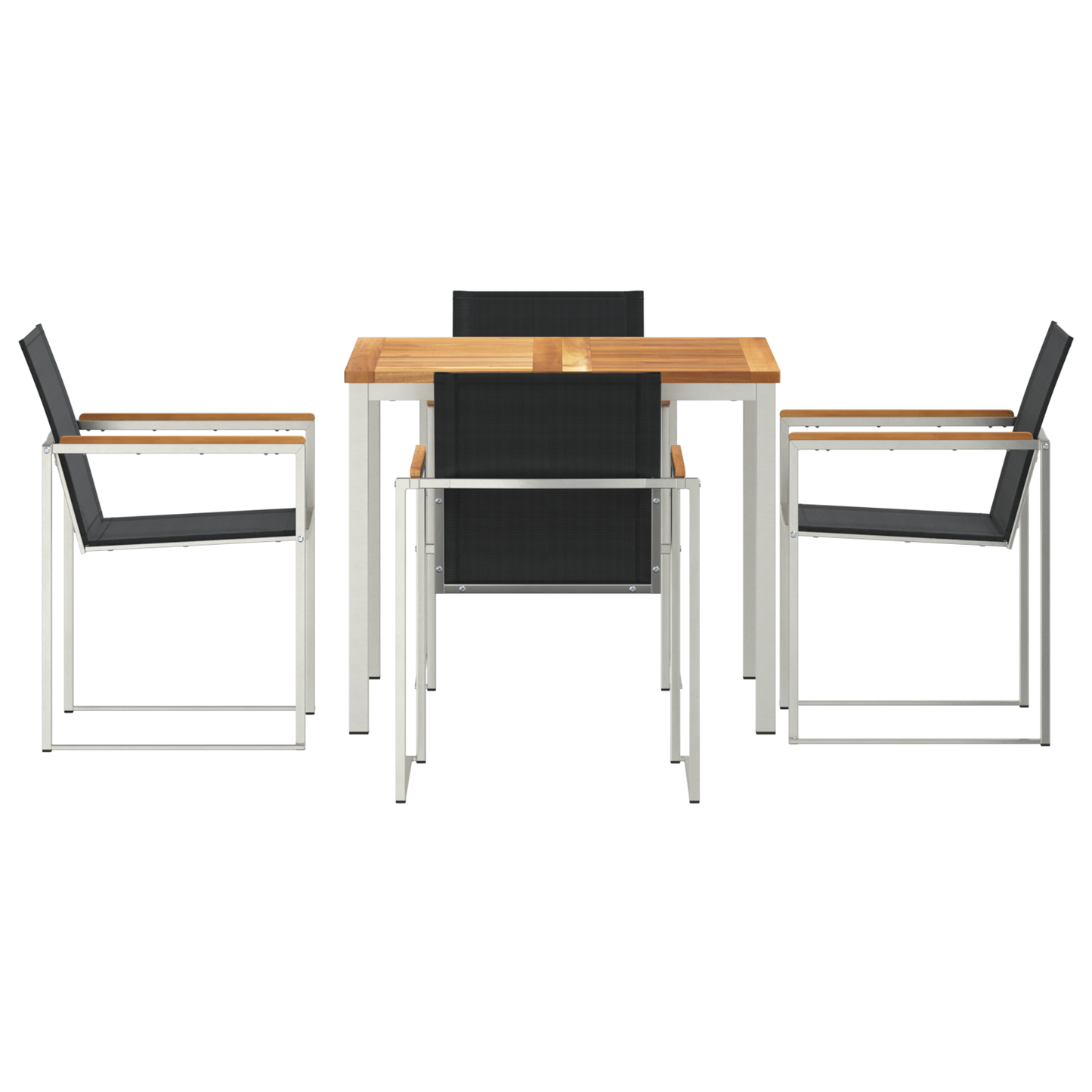 5-delt hagemøbel Solid teaktre