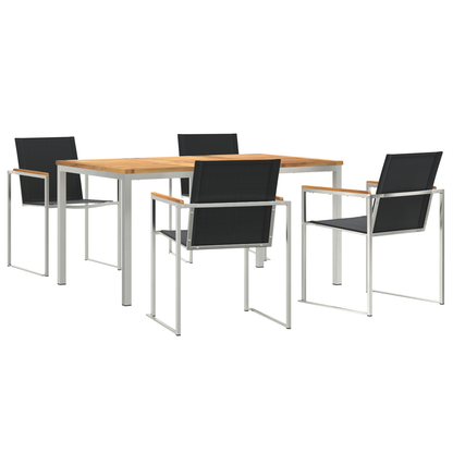 5 deler Hagedining sett Solid Tre Teak