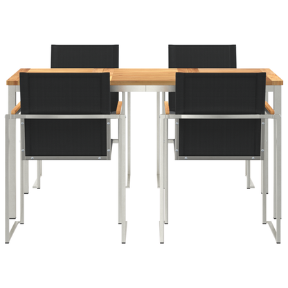 5 deler Hagedining sett Solid Tre Teak